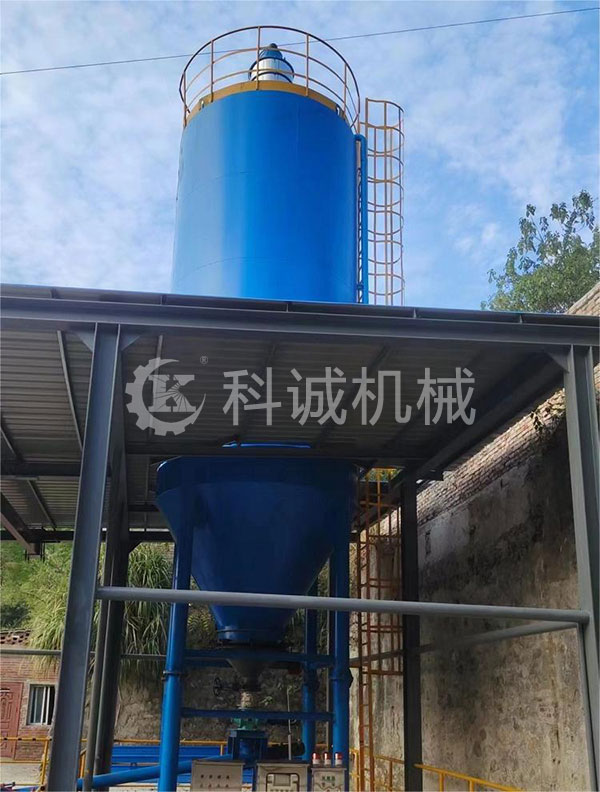 石灰投加裝置現場展示
